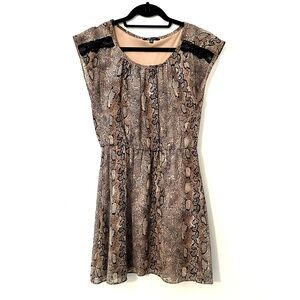 Jump Apparel Snake Print Mini Dress